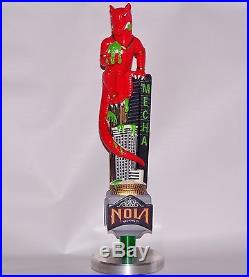 NEW IN BOX VERY RARE NOLA BREWING BEER RED MECHA HOPZILLA TAP HANDLE withSTAND