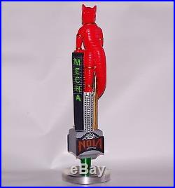 NEW IN BOX VERY RARE NOLA BREWING BEER RED MECHA HOPZILLA TAP HANDLE withSTAND