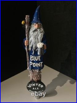 NEW RARE Blue Point Winter Ale Wizard Tall Craft Beer Tap Handle Bar Kegerator