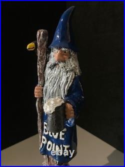 NEW RARE Blue Point Winter Ale Wizard Tall Craft Beer Tap Handle Bar Kegerator