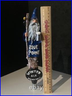 NEW RARE Blue Point Winter Ale Wizard Tall Craft Beer Tap Handle Bar Kegerator