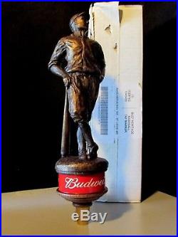 NEW RARE Budweiser Baseball Heritage Tall Classic Beer Tap Handle Kegerator Lot
