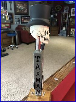 NEW Taxman Brewery Skull and Tophat Beer Tap Handle