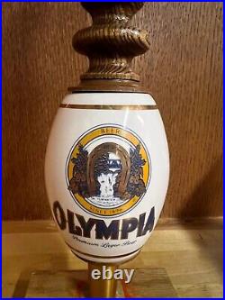 NEW in BOX Olympia Beer Tap Handle Ceramic barrel