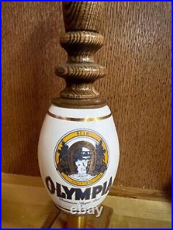 NEW in BOX Olympia Beer Tap Handle Ceramic barrel