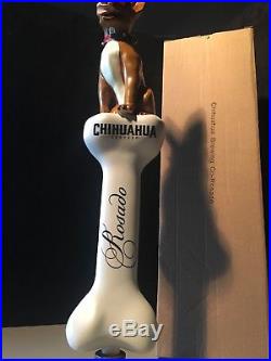 NEW rare Chihuahua Rosado Dog beer tap handle Bar Kegerator pull Craft Lot MINT