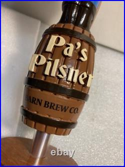 NE-HF BACKYARD BARN BREW PA'S PILSNER Draft beer tap handle. CONNECTICUT