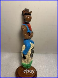 NE-HF BARN BREW HAZE FOR HORSES IPA COWBOY STALLION beer tap handle. CONNECTICUT