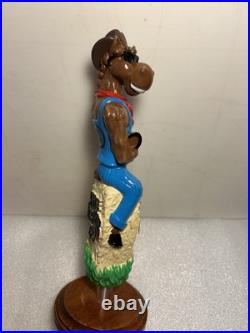 NE-HF BARN BREW HAZE FOR HORSES IPA COWBOY STALLION beer tap handle. CONNECTICUT