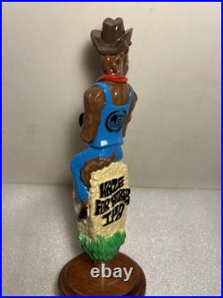NE-HF BARN BREW HAZE FOR HORSES IPA COWBOY STALLION beer tap handle. CONNECTICUT