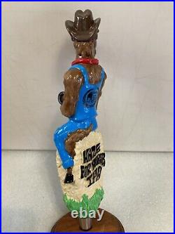 NE-HF BARN BREW HAZE FOR HORSES IPA COWBOY STALLION beer tap handle. CONNECTICUT NE-HF BARN BREW HAZE FOR HORSES IPA COWBOY STALLION beer tap handle. CONNECTICUT