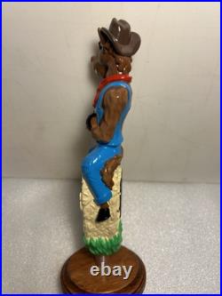 NE-HF BARN BREW HAZE FOR HORSES IPA COWBOY STALLION beer tap handle. CONNECTICUT