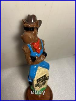 NE-HF BARN BREW HAZE FOR HORSES IPA COWBOY STALLION beer tap handle. CONNECTICUT