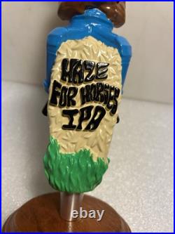 NE-HF BARN BREW HAZE FOR HORSES IPA COWBOY STALLION beer tap handle. CONNECTICUT