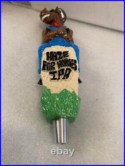 NE-HF BARN BREW HAZE FOR HORSES IPA COWBOY STALLION beer tap handle. CONNECTICUT NE-HF BARN BREW HAZE FOR HORSES IPA COWBOY STALLION beer tap handle. CONNECTICUT