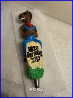 NE-HF BARN BREW HAZE FOR HORSES IPA COWBOY STALLION beer tap handle. CONNECTICUT