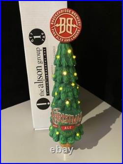 NIB Breckenridge Christmas Ale Motion Light Up Beer Tap Handle Bar Kegerator