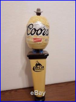 NIB Coors Bobble Pro Rodeo Clown Barrel PRCA 10.5 Draft Beer Keg Tap Handle