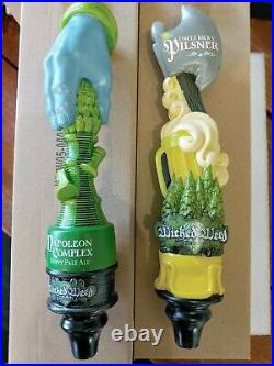 NIB Draft Beer Tap Handle Lot of 2 Wicked Weed Napoleon Complex Uncle Rick's