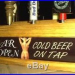 NUDE LADY ILLUMINATED beer tap handle display /Lights up your handles HOLDS 7