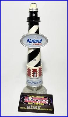 Natural Light Beer Lighthouse Carolina Beer Tap Handle 8.75 Tall New Rare