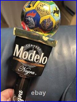 Negra Modelo Soccer Futbol Beer Tap Handle 12 Very Rare Globe Ball Stunning Negra Modelo Soccer Futbol Beer Tap Handle 12 Very Rare Globe Ball Stunning