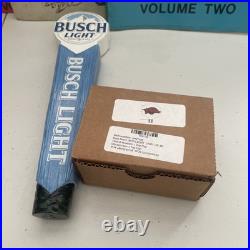 New Busch Light Tall Beer Tap Handle Bar Kegerator With Bud Univ. Of AK Top Cap