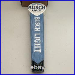 New Busch Light Tall Beer Tap Handle Bar Kegerator With Bud Univ. Of AK Top Cap
