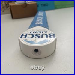 New Busch Light Tall Beer Tap Handle Bar Kegerator With Bud Univ. Of AK Top Cap