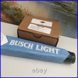 New Busch Light Tall Beer Tap Handle Bar Kegerator With Bud Univ. Of AK Top Cap