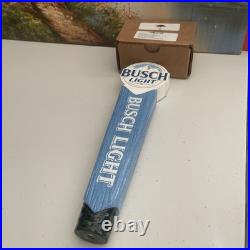 New Busch Light Tall Beer Tap Handle Bar Kegerator With Bud Univ. Of AK Top Cap