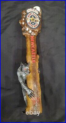 New Castle Brewing Co Werewolf Large 20 Beer Tap Handle Game Room MAN CAVE