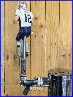 New England Patriots Beer Tap Handle Tom Brady NFL Football Boston White Jersey New England Patriots Beer Tap Handle Tom Brady NFL Football Boston White Jersey