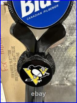 New In Box Labatt Blue Pittsburgh Penguins NHL Hockey Sticks Beer Tap Handle