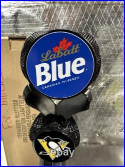 New In Box Labatt Blue Pittsburgh Penguins NHL Hockey Sticks Beer Tap Handle