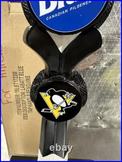New In Box Labatt Blue Pittsburgh Penguins NHL Hockey Sticks Beer Tap Handle