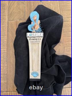 New In Box Rare Lorelei Brewing Mermaid Tap Handle Craft Beer Brewery Man Cave