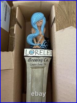 New In Box Rare Lorelei Brewing Mermaid Tap Handle Craft Beer Brewery Man Cave
