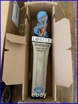 New In Box Rare Lorelei Brewing Mermaid Tap Handle Craft Beer Brewery Man Cave