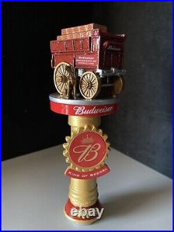 New Mint Budweiser Clydesdale Delivery Wagon Beer Tap Handle Bar Kegerator Bud