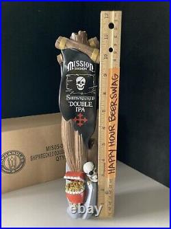 New Mission Double Ipa Shipwreck Beer Tap Handle Pirate Skull Kegerator Lot New Mission Double Ipa Shipwreck Beer Tap Handle Pirate Skull Kegerator Lot