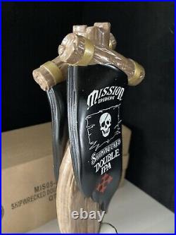 New Mission Double Ipa Shipwreck Beer Tap Handle Pirate Skull Kegerator Lot New Mission Double Ipa Shipwreck Beer Tap Handle Pirate Skull Kegerator Lot