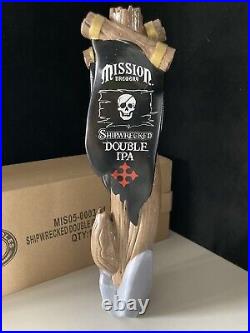 New Mission Double Ipa Shipwreck Beer Tap Handle Pirate Skull Kegerator Lot New Mission Double Ipa Shipwreck Beer Tap Handle Pirate Skull Kegerator Lot