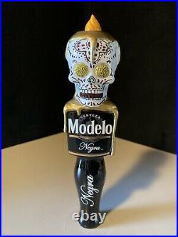 New Modelo Negra Day Of The Dead Sugar Skull Beer Tap Handle Dia De Los Muertos