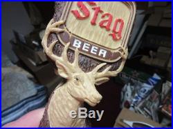 New Stag Beer Tap Handle In Box Rare Deer Head Bar Keg Buck Rec Room Man Cave