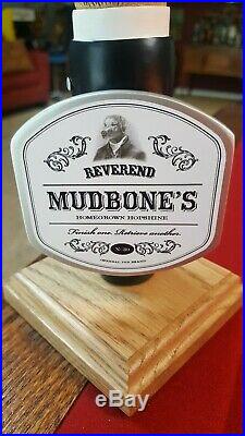 New & Ultra Rare Nib Reverend Mudbone's Homegrown Hopshine Beer Tap Handle