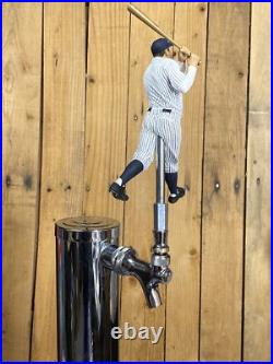 New York Yankees Beer Keg Tap Handle Babe Ruth Pinstripes Baseball