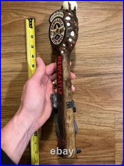 Newcastle Beer Tap Handle Knob Bar Top Keg Brewery Werewolf Blood Red Ale