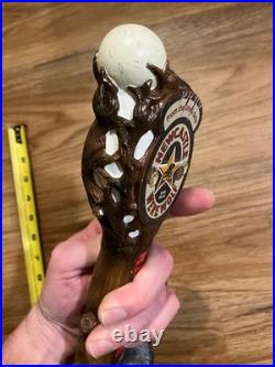 Newcastle Beer Tap Handle Knob Bar Top Keg Brewery Werewolf Blood Red Ale