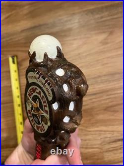 Newcastle Beer Tap Handle Knob Bar Top Keg Brewery Werewolf Blood Red Ale